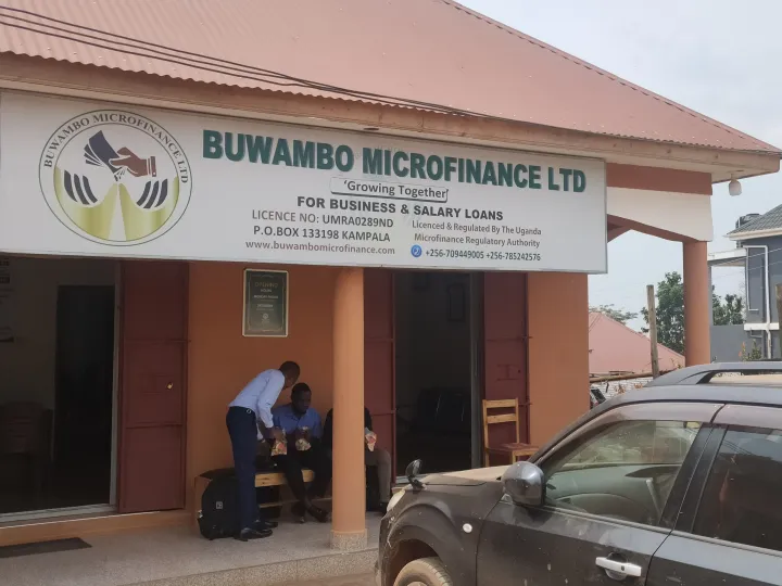 The Buwambo Microfinance branch exterior and entrance
